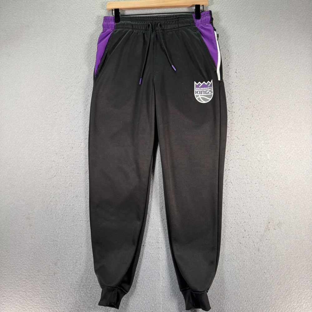 Sacramento Kings Ultra Game‎ Sweatpants Jogger Mens Small Black NBA Basketball